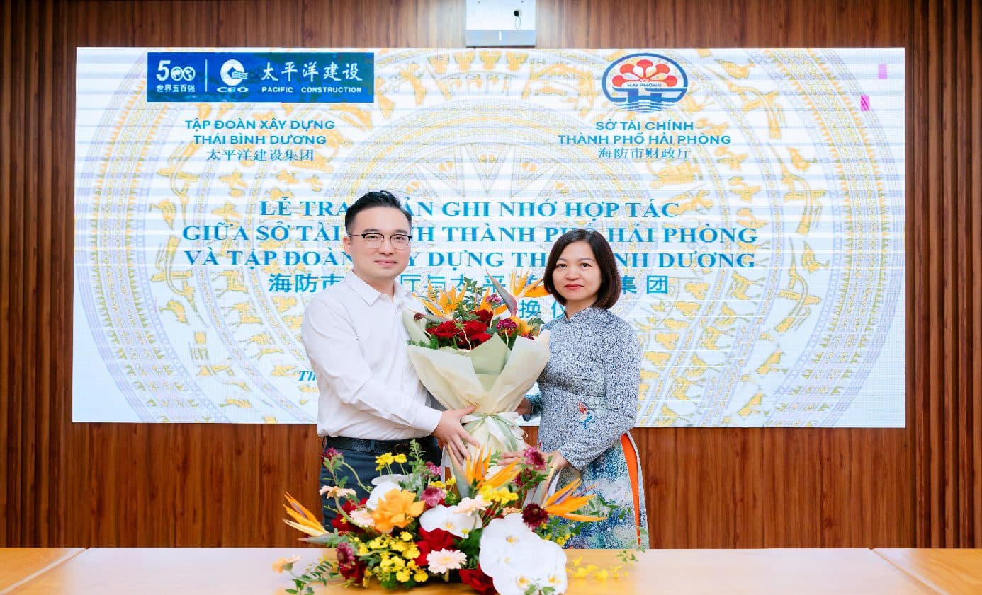 BẢN GHI NHỚ HỢP TÁC GIỮA SỞ TÀI CHÍNH THÀNH PHỐ HẢI PHÒNG VÀ TẬP ĐOÀN XÂY DỰNG THÁI BÌNH DƯƠNG