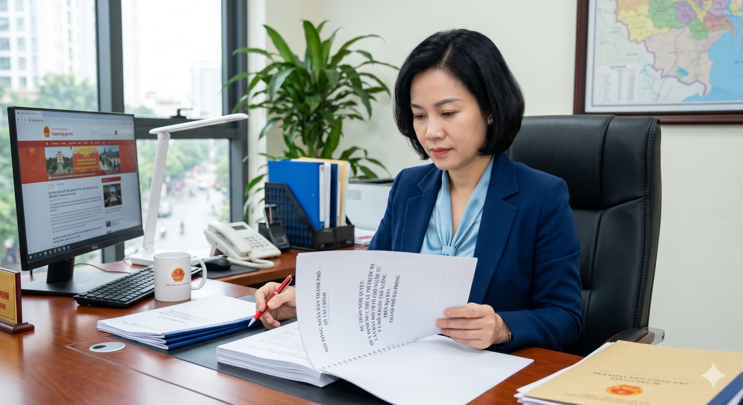 Draft Resolution regulating the first-time registration fee for passenger cars with 9 seats or less in Hai Phong city