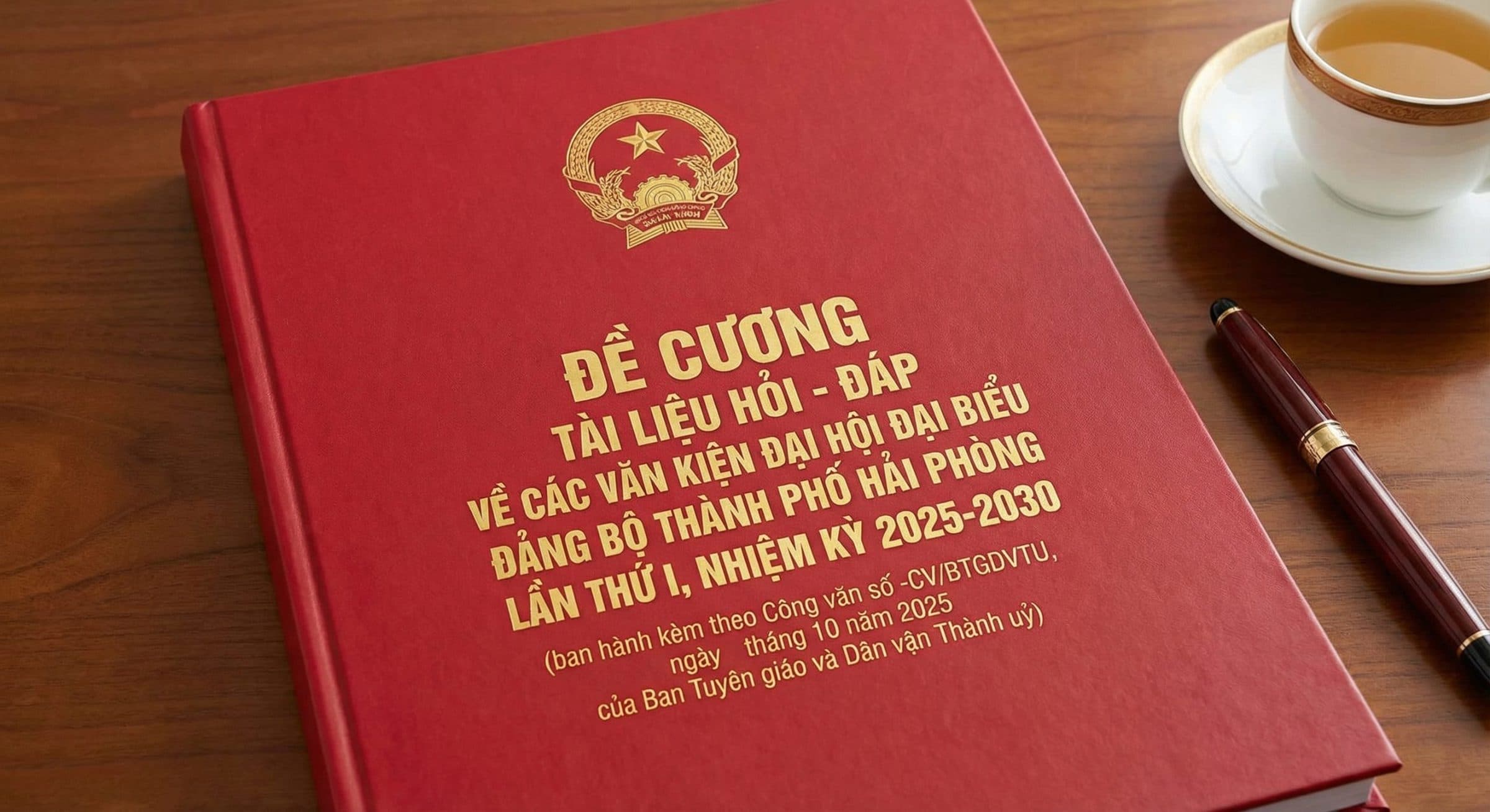 Đề cương tài liệu hỏi – đáp về các văn kiện đại hội đại biểu đảng bộ thành phố Hải Phòng lần thứ I, nhiệm kỳ 2025-2030