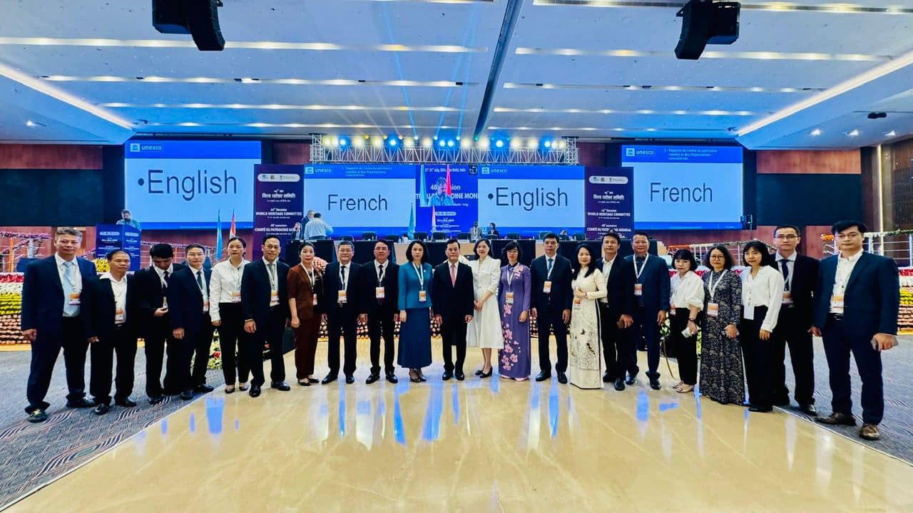 Đoàn công tác của thành phố tham dự Kỳ họp thứ 46 của Ủy ban Di sản thế giới tại New Delhi, Ấn Độ