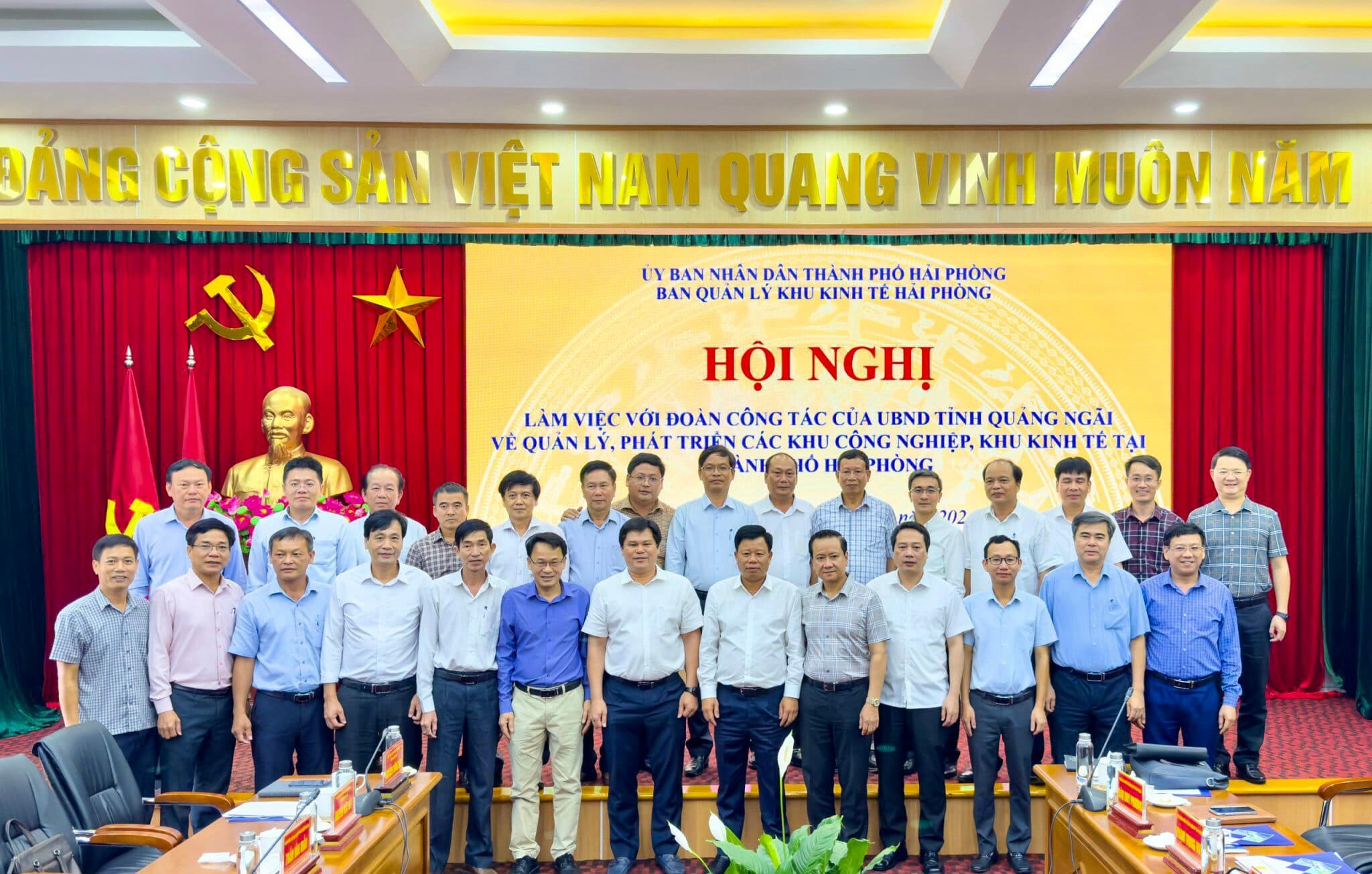 Hải Phòng và Quảng Ngãi chia sẻ kinh nghiệm quản lý, đầu tư phát triển các khu công nghiệp, khu kinh tế