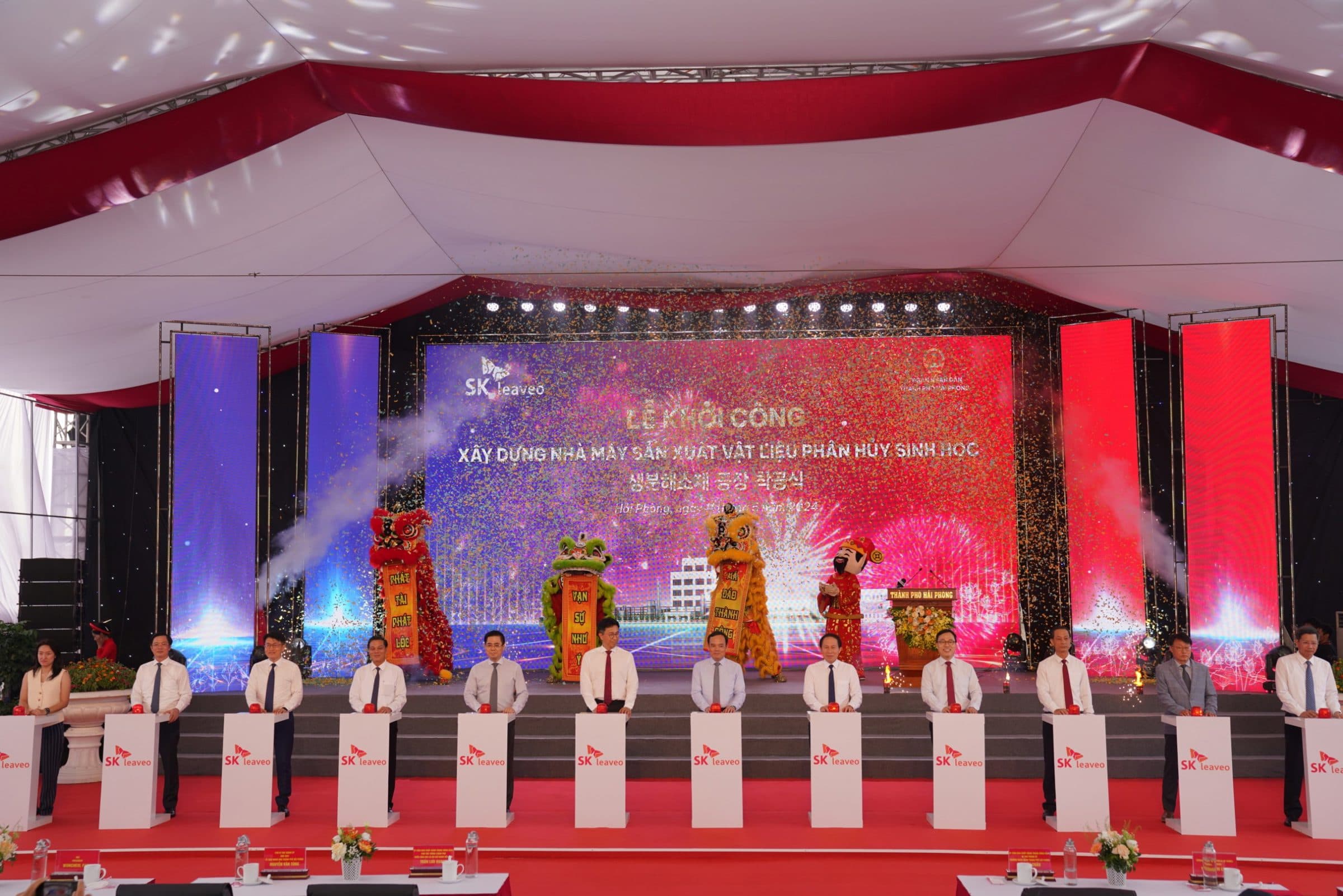 Commencement of the ECOVANCE high-tech biodegradable materials factory project in Dinh Vu Industrial Park with a total investment of nearly 2,400 billion VND
