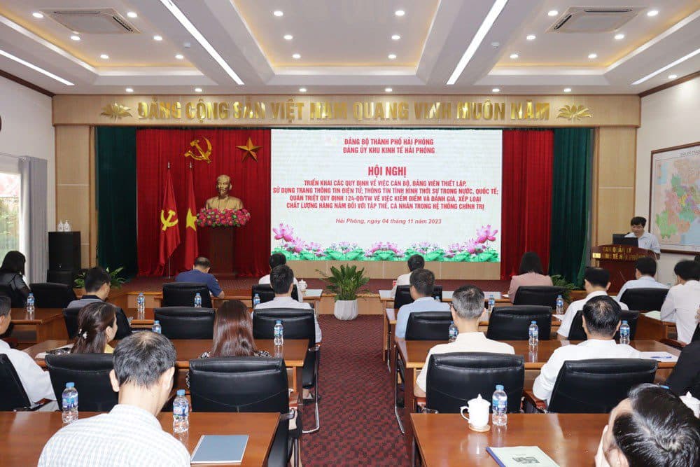 Đảng ủy Khu kinh tế Hải Phòng triển khai các quy định của Trung ương về việc cán bộ, đảng viên thiết lập, sử dụng trang thông tin điện tử cá nhân