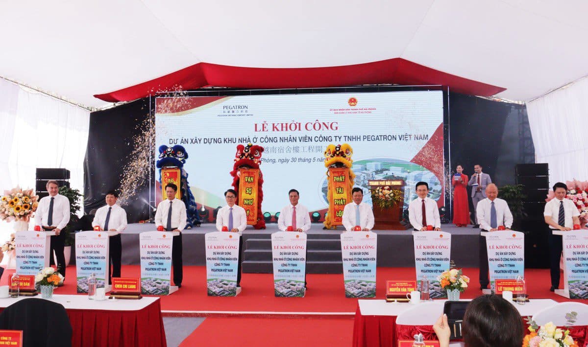 Pegatron Vietnam Company Limited 직원 주택 건설 프로젝트 시작