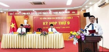 Cat Hai district will speed up the construction progress of many important projects