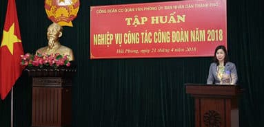 市人民委員会事務局 2018年労働組合活動に関する専門研修