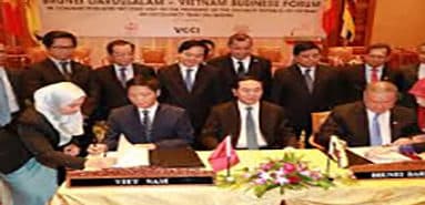 Signed MoU on economic and trade cooperation between Vietnam and Brunei