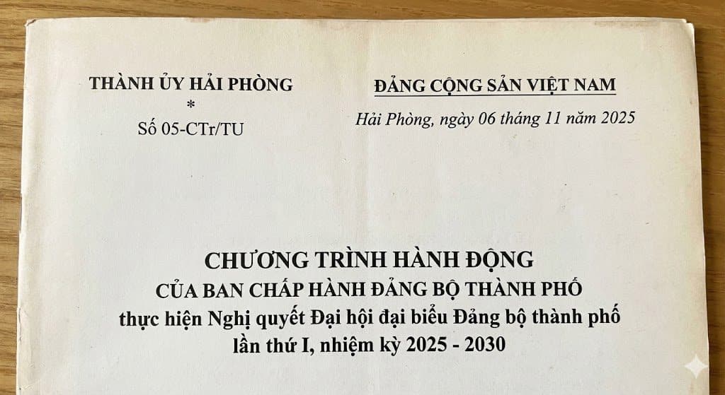 CHƯƠNG TRÌNH HÀNH ĐỘNG CỦA BAN CHẤP HÀNH ĐẢNG BỘ THÀNH PHỐ thực hiện Nghị quyết Đại hội đại biểu Đảng bộ thành phố lần thứ I, nhiệm kỳ 2025 – 2030