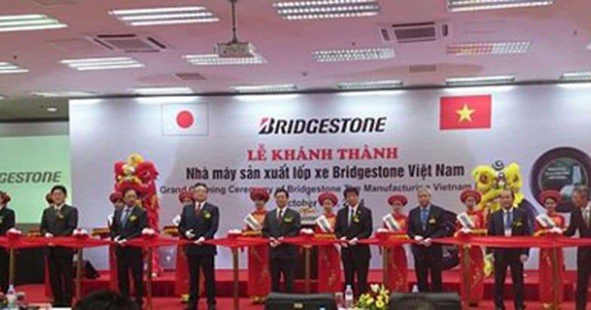 Nhà máy sản xuất lốp xe của Bridgestone tại Hải Phòng Việt Nam