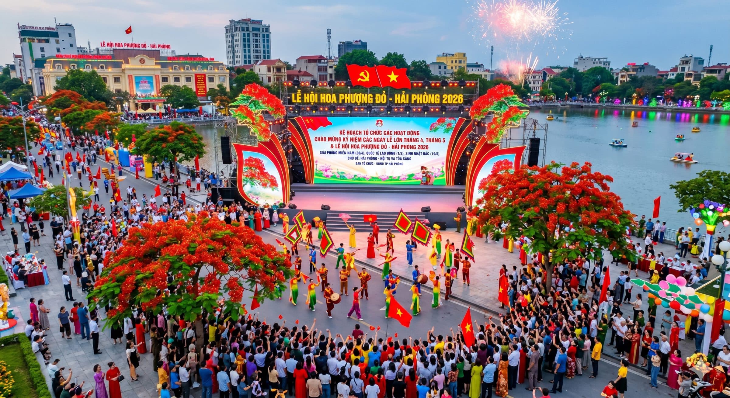 Plan to organize activities to celebrate major holidays in April and May and the Red Poinciana Festival - Hai Phong 2026