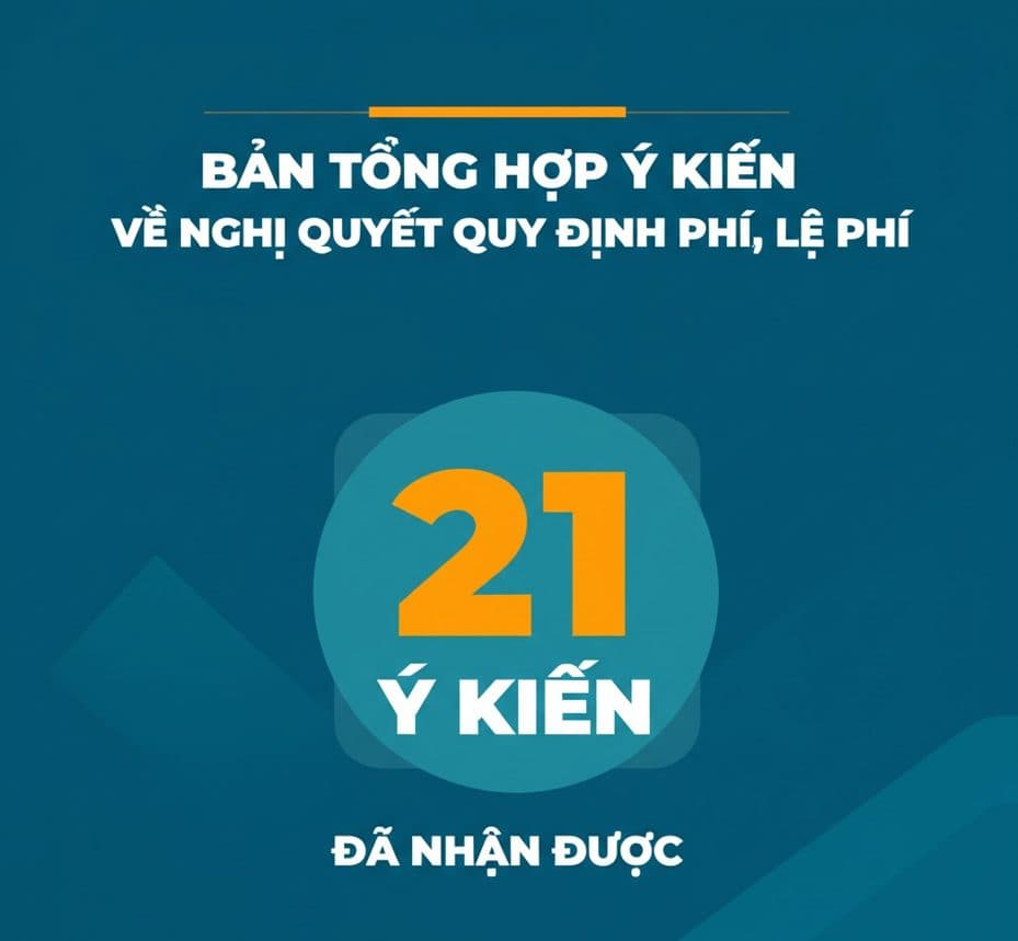 Summary of opinions, reception and explanation of comments and social criticism on the draft resolution document stipulating the fees and charges under the authority of the city People's Council for the implementation of online administrative procedures in Hai Phong city