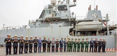Tàu Hải quân Hoàng gia Anh HMS Enterprise thăm xã giao thành phố Hải Phòng