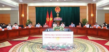 Thường trực Thành ủy làm việc với Tập đoàn Geleximco về một số dự án đầu tư trên địa bàn thành phố