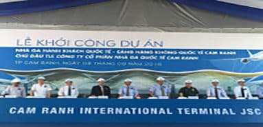 Cam Ranh 공항 국제여객터미널 착공, 투자 자본금 3조 7,000억 VND 이상